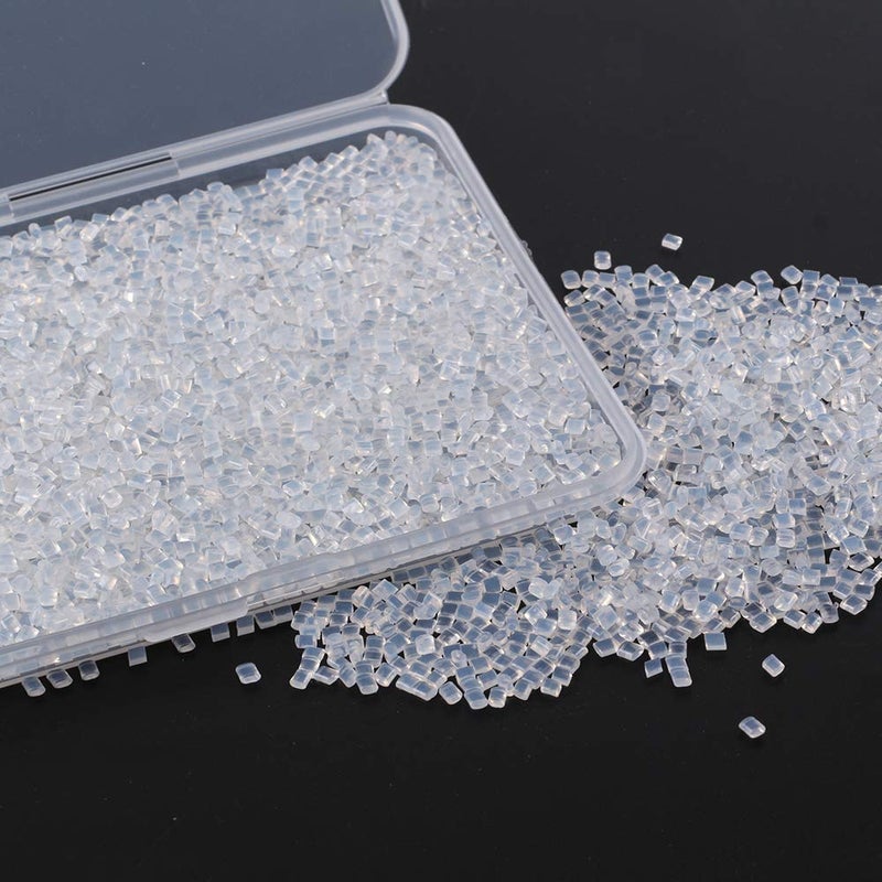 LEEONS 4600Pcs Italian Keratin Glue Granule Pellets Transparent Keration Glue Granule Bead for Hot Fusion Nail/I Tip Hair Extensions - Image 3